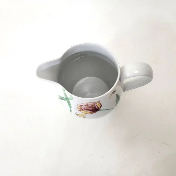 Spode English Floral Pitcher 7.5" Tall 2006 Williams-Sonoma Exclusive - Picture 5 of 7